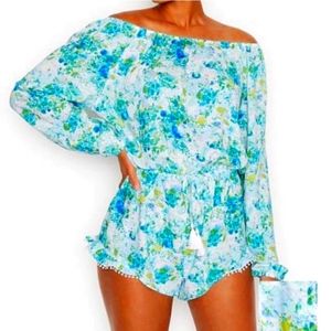 Victoria's Secret Hanalei Cover Up Romper TEAL